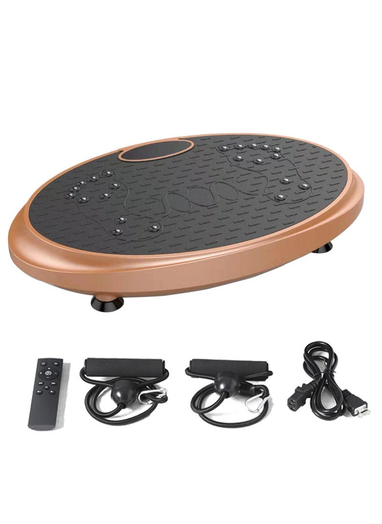 Sharpdo - Vibration Plate Exercise Machine Whole Body Vibration Machine for Home Fitness w/Loop Bands, Home Workout Equipment for Weight Loss, Toning & Wellness - Image 1