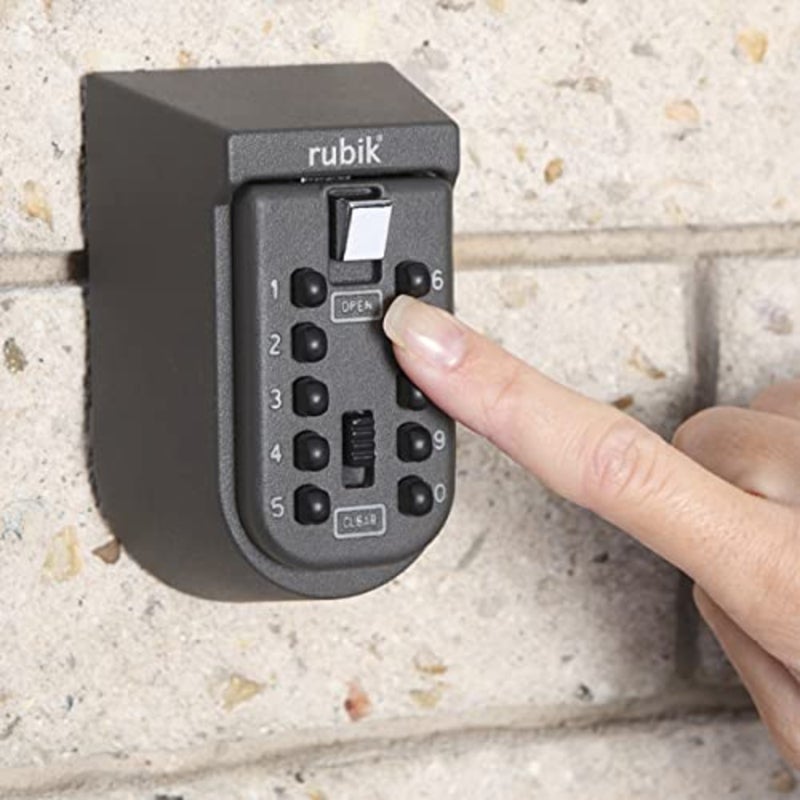 Key Storage Safe Box with 10-Digits Code Combination Password Security Lock Waterproof Wall Mount Push Button for Home Room Guest Family Key Sharing - Image 5