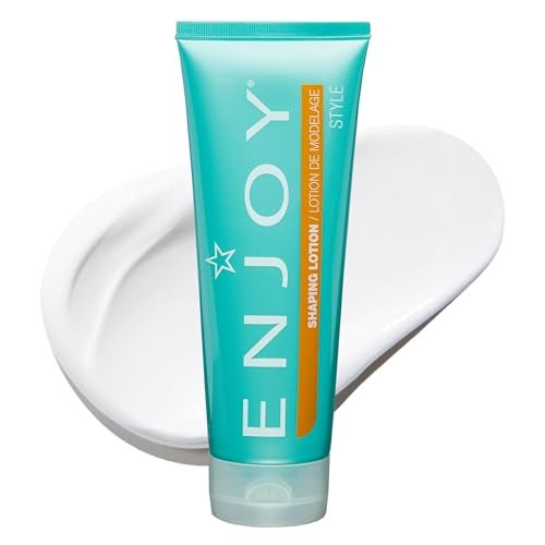 Enjoy Shaping Curly Hair Styling Cream  Adds Volume Lightweight Curl Defining Finish AntiFrizz 8 Ounce