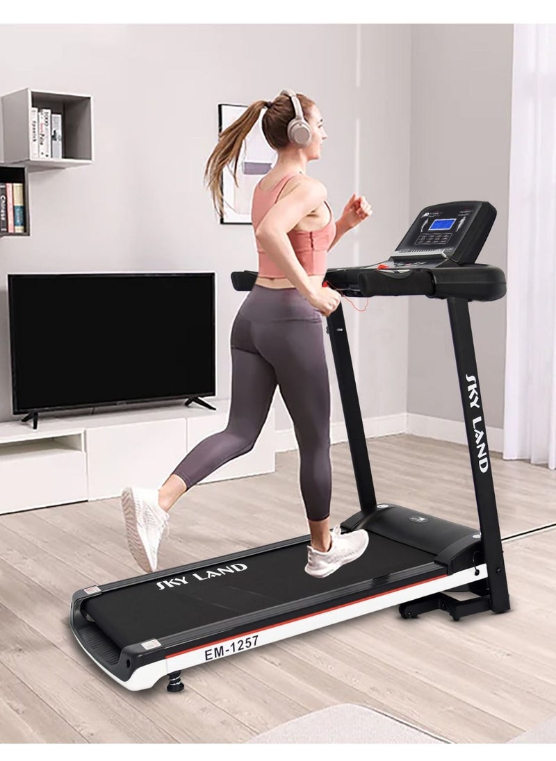 Sky Land Foldable Running Treadmill Machine Walking Treadmill 2-4HP Peak for Home Use  - Image 2