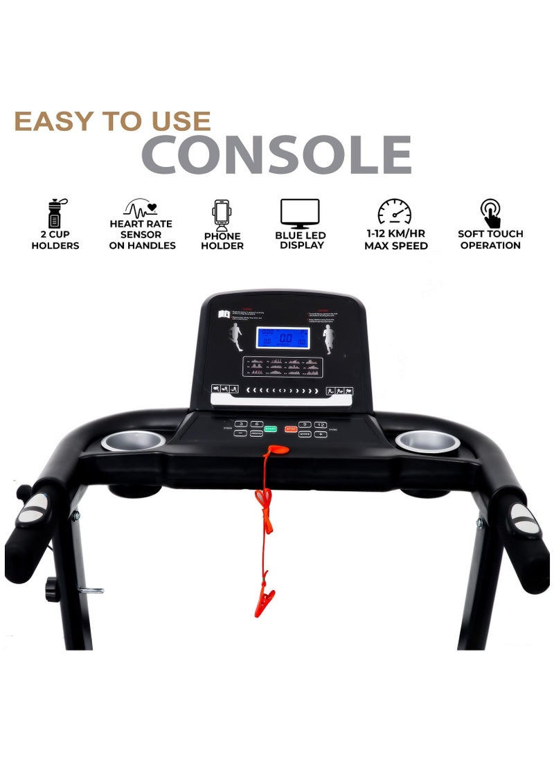 Sky Land Foldable Running Treadmill Machine Walking Treadmill 2-4HP Peak for Home Use  - Image 4
