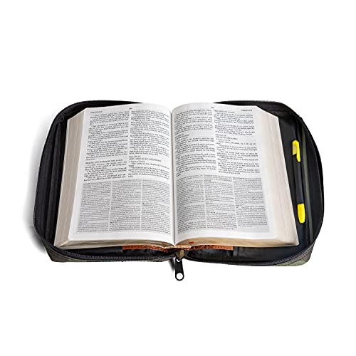 Maxam Embassy Bible Cover with Extra Zippered Compartments, to Protect The Good Book, Camouflage - Image 4