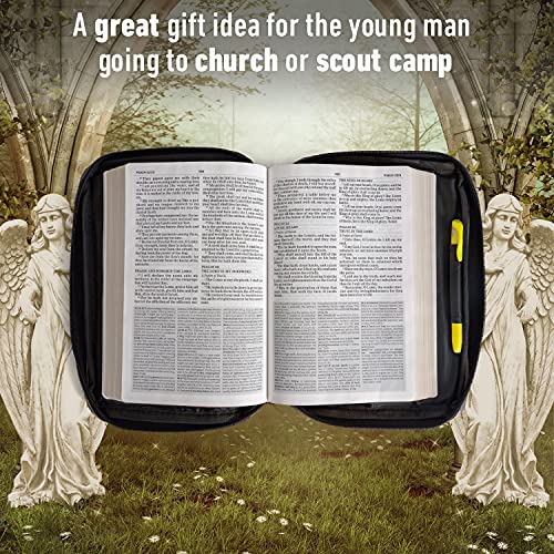 Maxam Embassy Bible Cover with Extra Zippered Compartments, to Protect The Good Book, Camouflage - Image 3