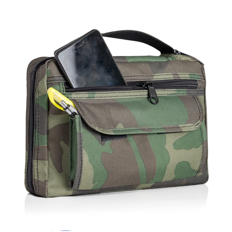 Maxam Embassy Bible Cover with Extra Zippered Compartments, to Protect The Good Book, Camouflage - Image 5