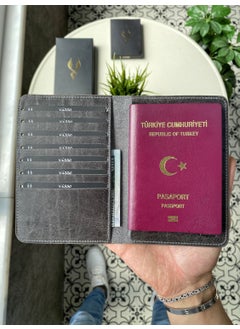 VISSO غلاف جواز سفر شخصي من الجلد الطبيعي 911  - Image 1