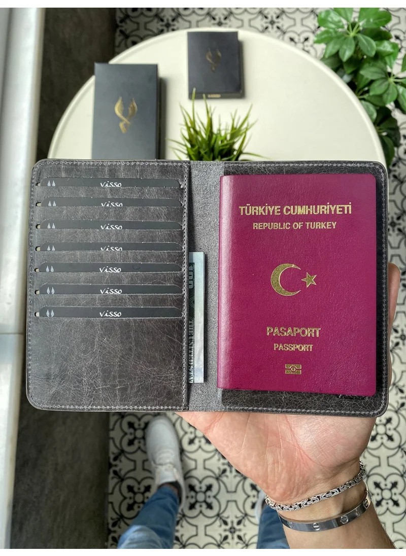 فيسسو 911 Genuine Leather Personalized Passport Cover