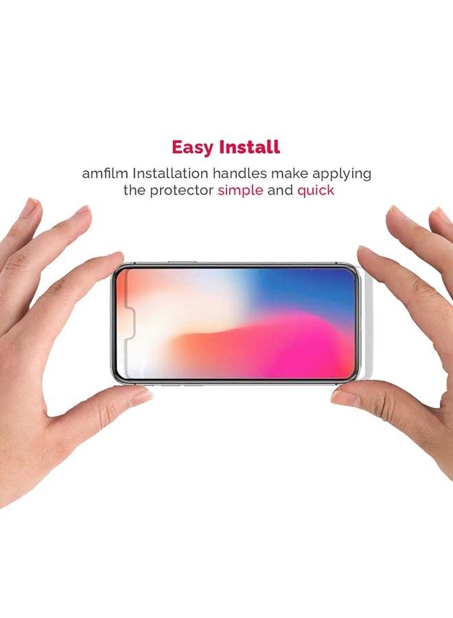 واقي شاشة من الزجاج المقوى لهاتف أبل آيفون XR شفاف - Image 2