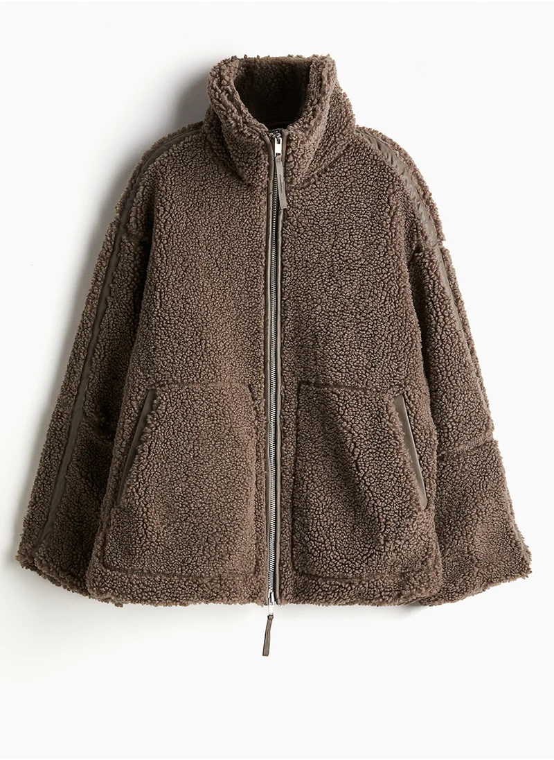 H&M Loose Teddy Jacket