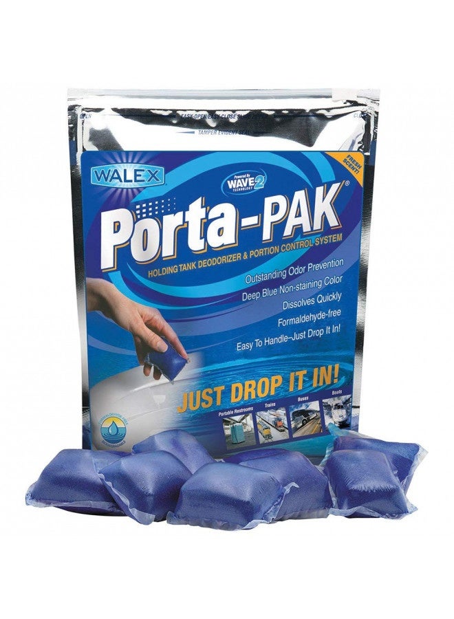 WALEX Walex Ppsgbg Porta-Pak Commercial Holding Tank Deodorizer Drop-Ins, Sunglow Scent (Pack Of 50) 