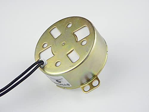 CHANCS DC Turntable Motor, Synchronous Geared Motor TYC-50 12V DC 15/18RPM 4W Low Speed CW/CCW Direction for Hand-Made, School Project, Model or Guide Motor - Image 3