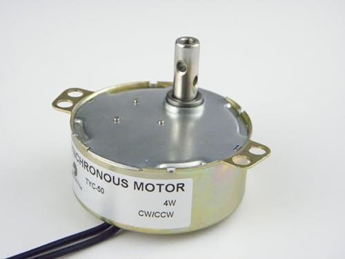 CHANCS DC Turntable Motor, Synchronous Geared Motor TYC-50 12V DC 15/18RPM 4W Low Speed CW/CCW Direction for Hand-Made, School Project, Model or Guide Motor - Image 5