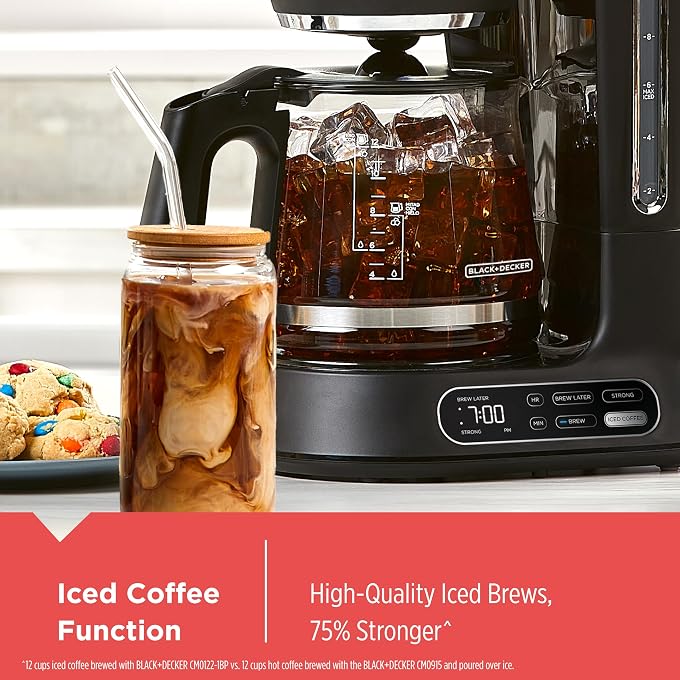 BLACK&DECKER 12-Cup Digital Coffee Maker and Coffee Grinder Bundle - Image 3