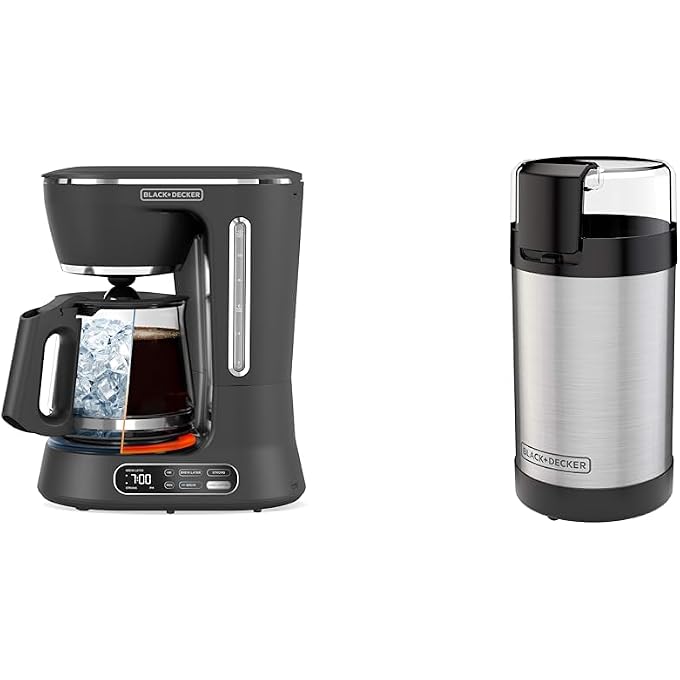 BLACK&DECKER 12-Cup Digital Coffee Maker and Coffee Grinder Bundle - Image 1