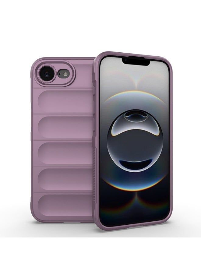 Phantom Shield Silicone Case with Anti-Scratch Soft Microfiber Lining, High Resilience Rubber Full Body Shockproof Cover Compatible with Apple iPhone 16E (Lavender)