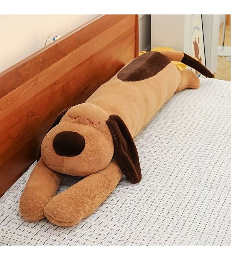 Yellow Plush Cartoon Dog Pillow Soft Long Ears Decorative Cushion Home Sofa Gift - Image 5