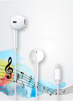 In-Ear Earphones With Mic For Apple iPhone White