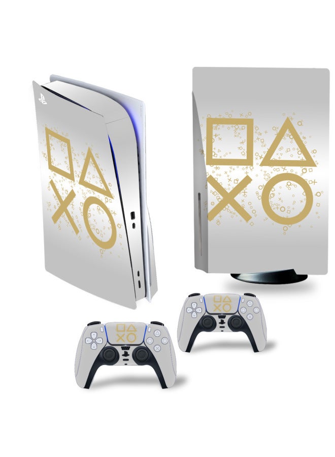 general PS5 CD-ROM Game Machine Sticker Cool Host Sticker Protective Film Theme Sticker-Color:XY-PS5Disk-2015 - Image 2