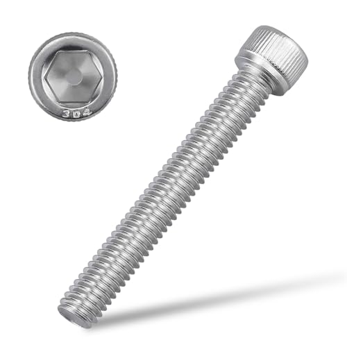 EASTLO 3/8-16 x 2 Socket Head Cap Screw Bolt, 304 Stainless Steel 18-8, Allen Hex Drive, Coarse Thread UNC, 10 PCS - Image 1