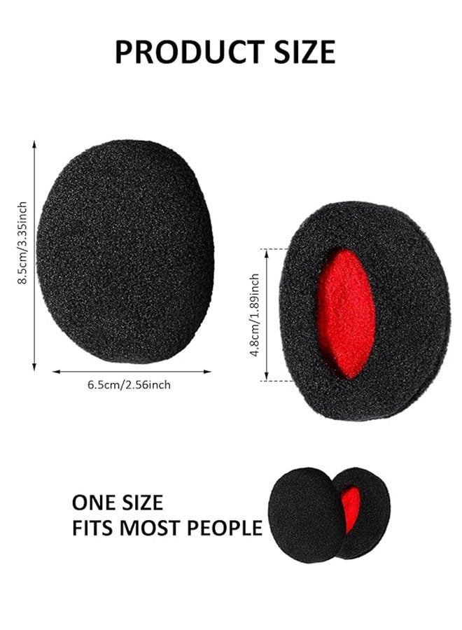 2 Pairs Bandless Ear Muffs Winter Earmuffs Windproof Ear Warmers Fleece Ear Covers of medium for Men Women Outdoor Activities - Image 4