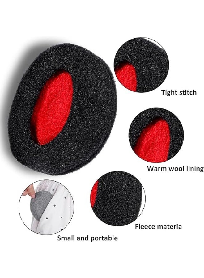 2 Pairs Bandless Ear Muffs Winter Earmuffs Windproof Ear Warmers Fleece Ear Covers of medium for Men Women Outdoor Activities - Image 2
