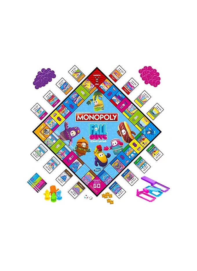 Hasbro/Disney - Monopoly Fall Guys Ultimate Knockout Edition Board Game - Fun for Players Ages 8+ - Image 1