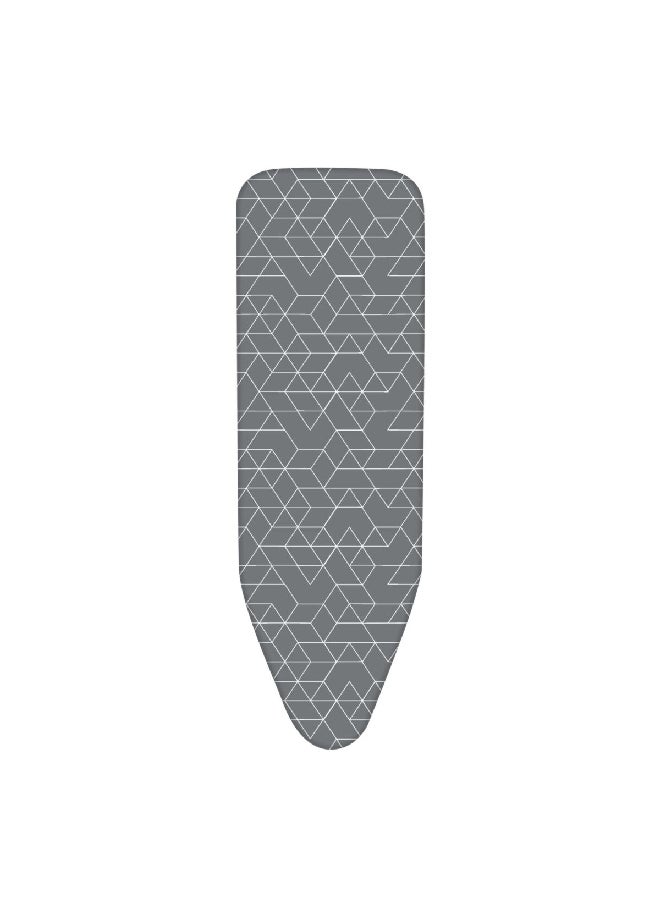HONEYBEE Ironing Board Cover Dark Grey and White 5 x 31.8 x 27.4 cm 1548 COVERCOTTON+FOAM 