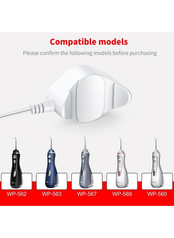 MEROM - Erom Water Pik Wp560 Magnetic Charger Replacement Compatible With Waterpik Wp560 Wp562 Wp563 Wp567 Wp569 Wp580 Wp582 Wp583 Cordless Advanced Water Flosser Magnet Charging Cord Battery Charger - Image 1