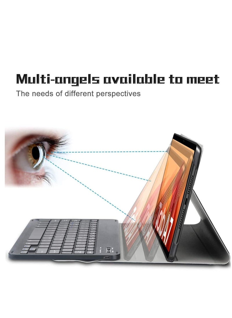 vesus Keyboard Case for Galaxy Tab A7 2020,(QWERTY Layout), Slim Folio Smart Stand Case Cover with Removable Magnetic Wireless Keyboard for Samsung Galaxy Tab A7 10.4 (2020) M-T500,SM-T505 - Image 4