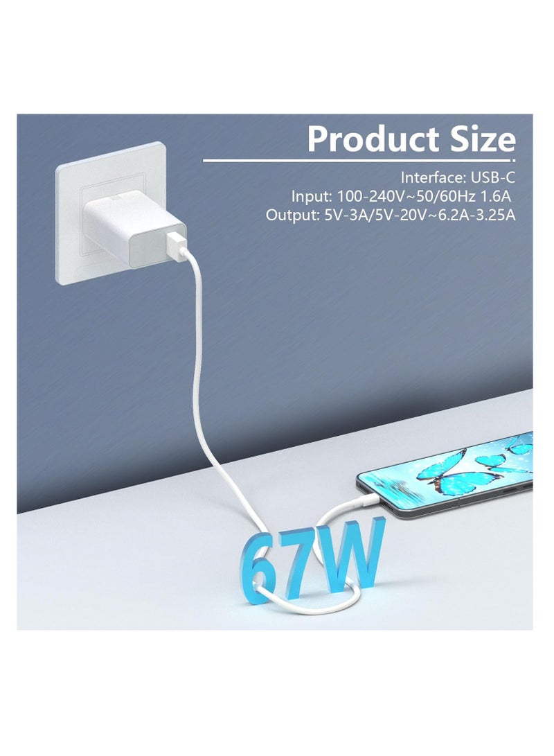 General USB C UK Plug 67W Fast Charger, USB Plug Charger UK Power Adapter for Xiaomi 15/14/14T/13T /13 Lite / 13 Pro/ 12 Mi Redmi Note 14/13/12/11/10 Pro/12X/11T/K80/K70/K60/Pad 7/Pad 7 Pro/POCO X6/X5/X4 Ty  - Image 5