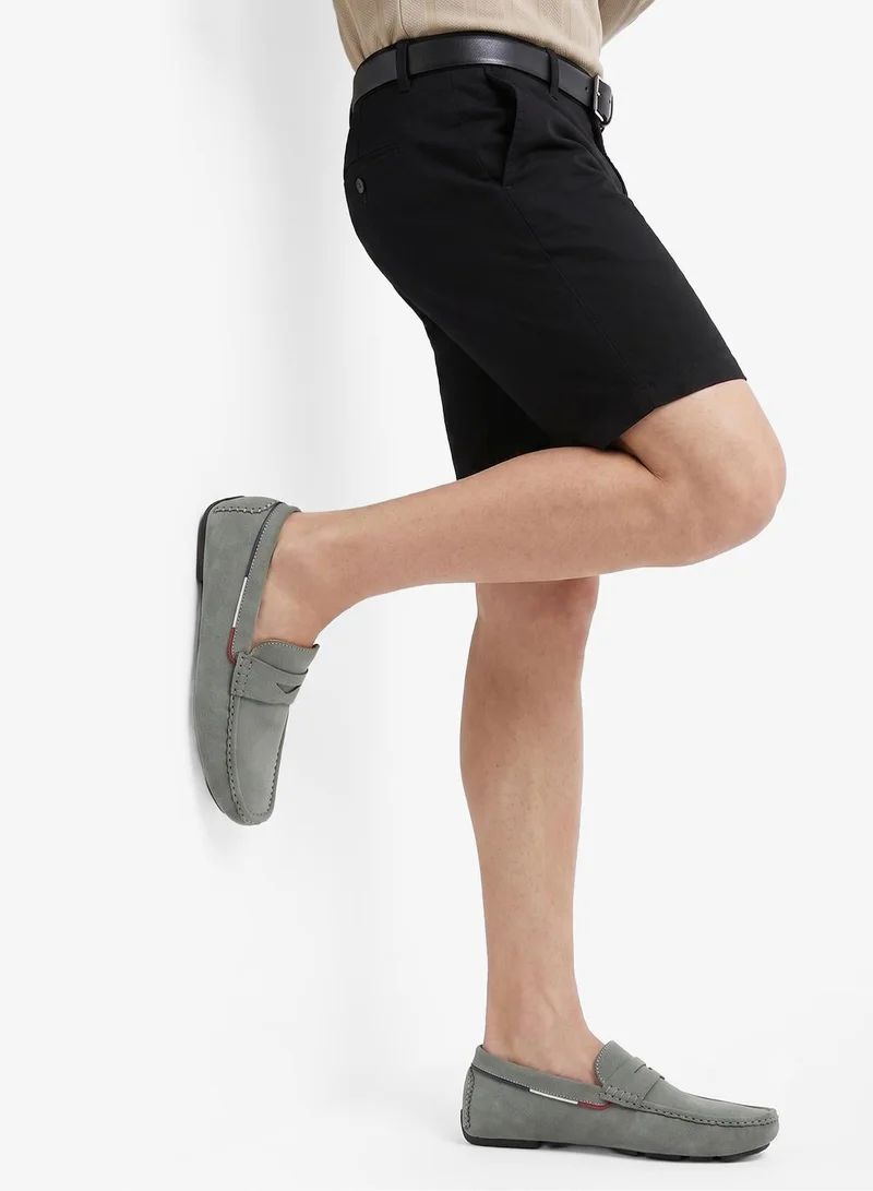 Robert Wood Grey Nubuck Loafers for Men | Best Price UAE