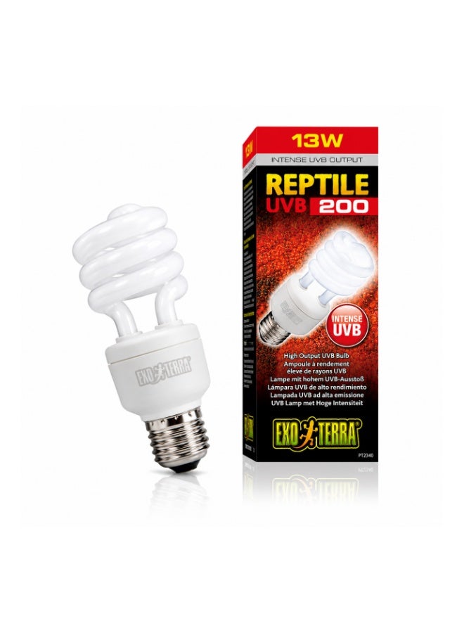 Exo Terra Reptile UVB 200 High Output Lamp – 13W With FREE New UV Test Sensor Card - Image 5