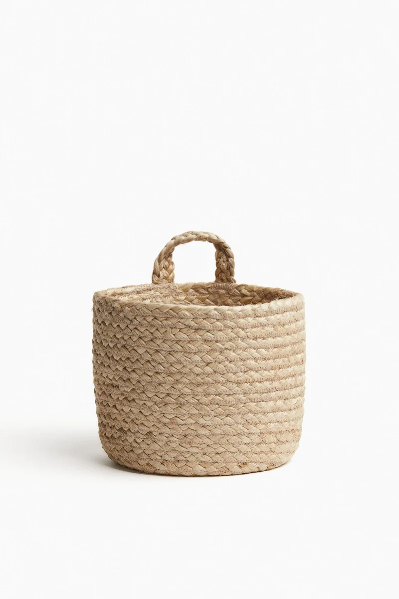 H&M Small jute wall storage basket