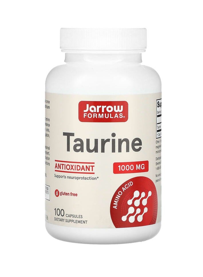 jarrow formulas Taurine , 1,000 mg, 100 Capsules