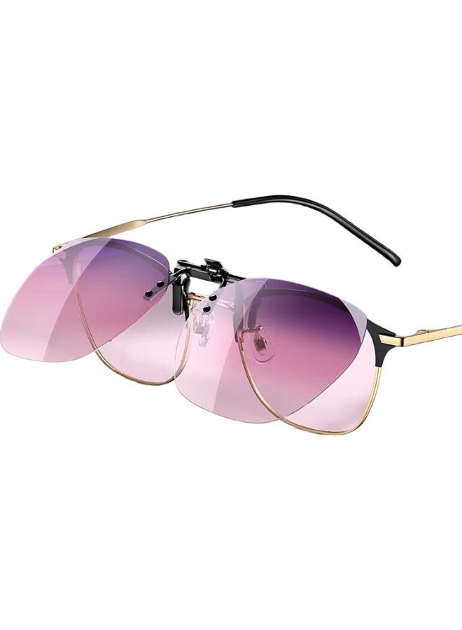 PARIM Clip-On Sunglasses For Women Driving Polarized Lightweight Prescription Eyeglasses Frame Men Uv Protection Clip-On - Image 2