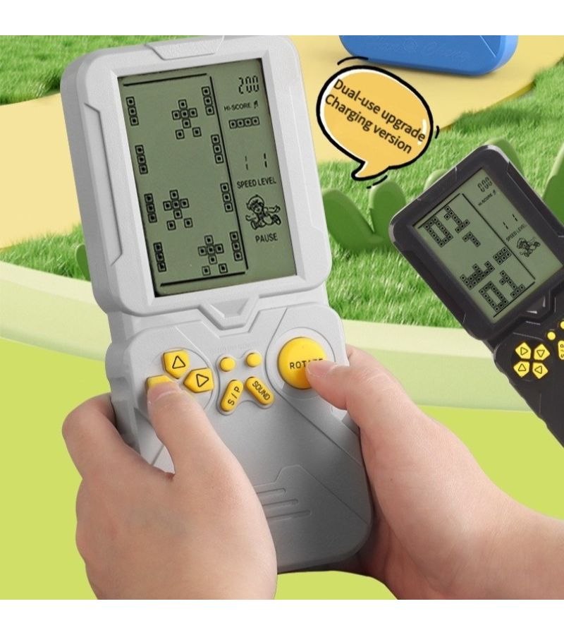 Black Retro Nostalgic Handheld Brick Game Console Classic Gift for Gamers - Image 2
