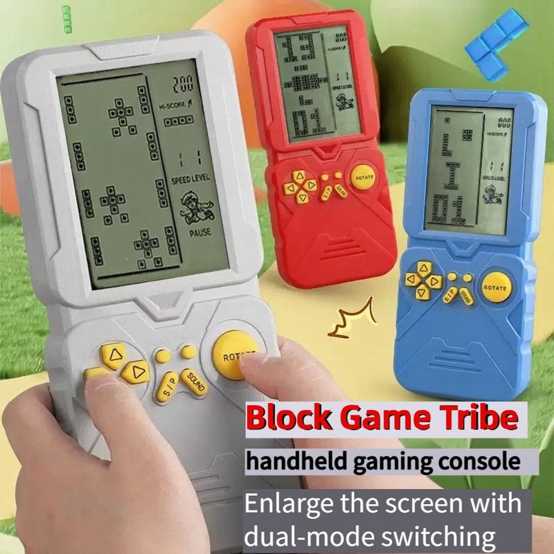 Black Retro Nostalgic Handheld Brick Game Console Classic Gift for Gamers - Image 1