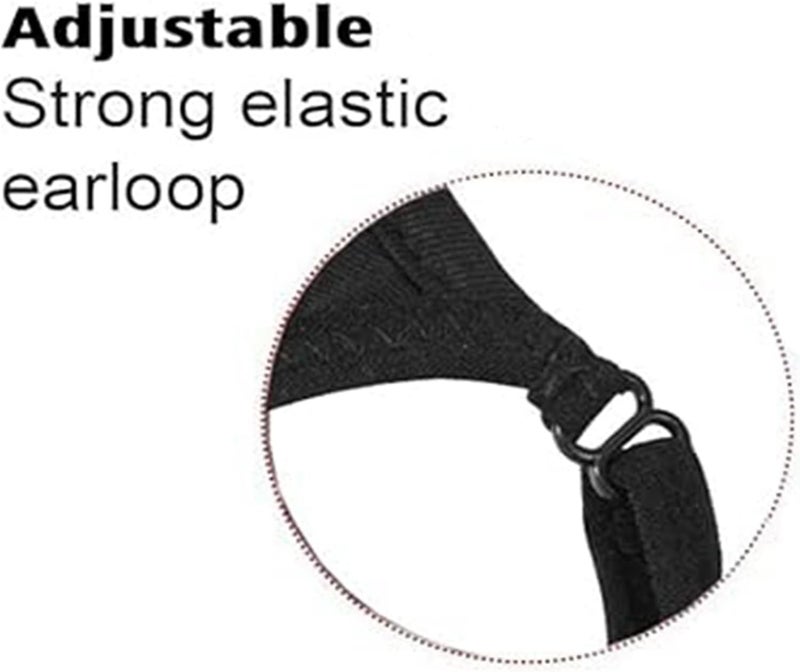 BeatBasic Black Cloth Face Mask 3 Pack,Washable, Reusable and Breathable Face Covering with Nose Wire and Adjustable Ear Protection Loops for Adult & Teens - Image 4
