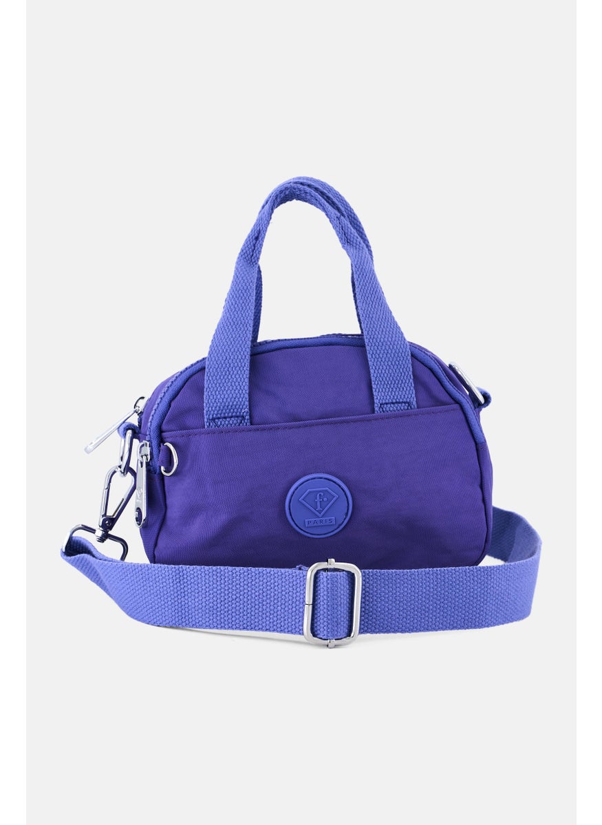 I Love Fashion Women Brand Logo Mini Crossbody Bag18 L x 13 H x 10 W cm, Dark Lavender  - Image 3