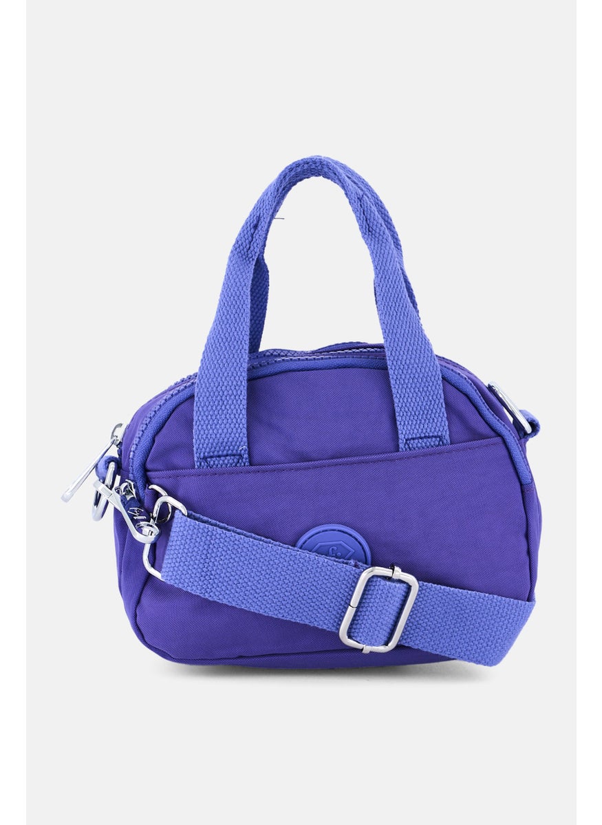 I Love Fashion Women Brand Logo Mini Crossbody Bag18 L x 13 H x 10 W cm, Dark Lavender  - Image 2