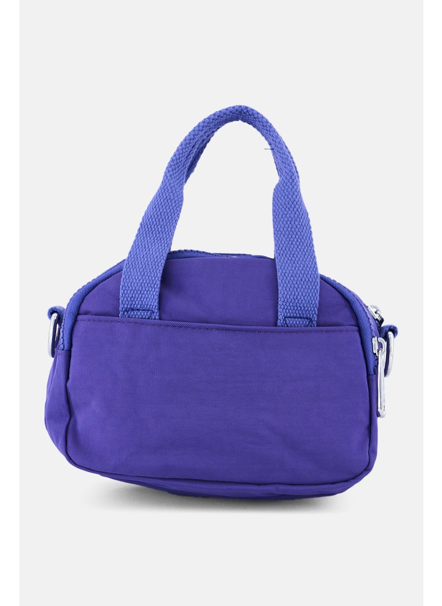 I Love Fashion Women Brand Logo Mini Crossbody Bag18 L x 13 H x 10 W cm, Dark Lavender  - Image 4