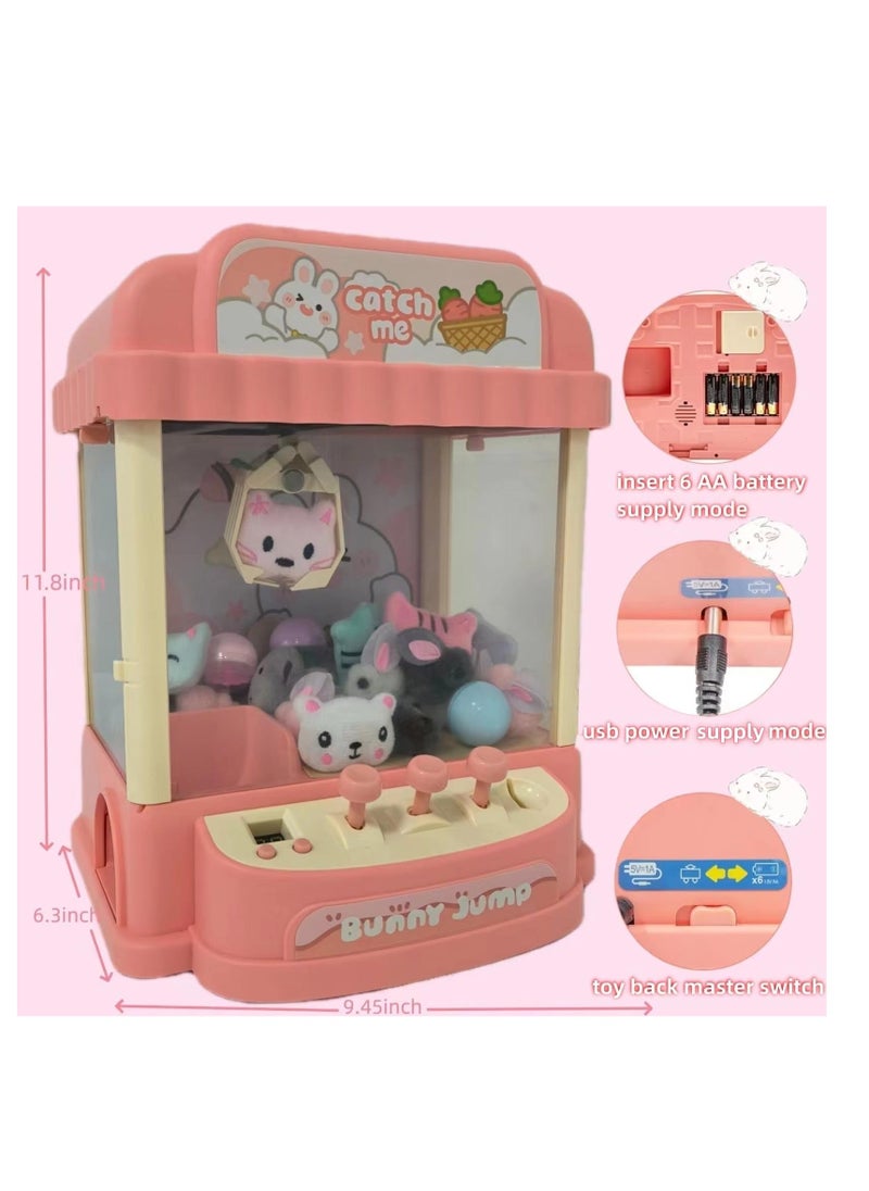 Generic Kids Claw Machine, Claw Machine for Adults, Mini Vending Machine Toys, Fun Prizes Dispenser, Electronic Claw Game Machine with Lights, Sound, Includes 10 Toys, 10 Twister Eggs Balls, 20 Game Coins  - Image 2