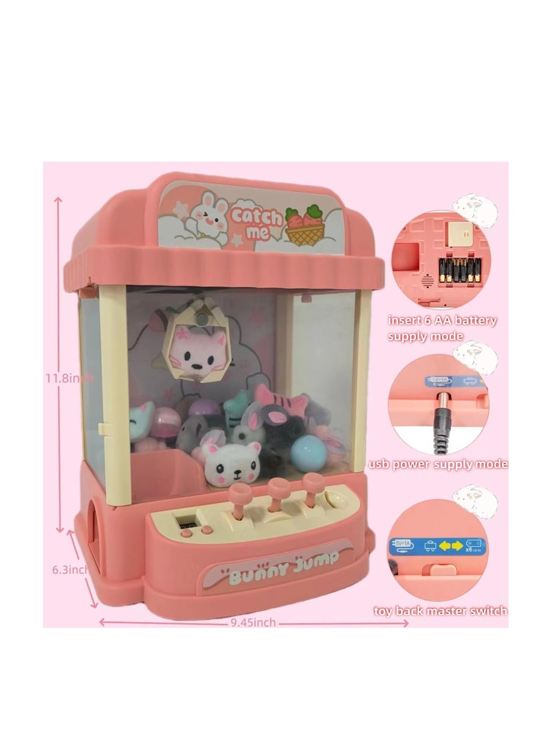 Generic Kids Claw Machine, Claw Machine for Adults, Mini Vending Machine Toys, Fun Prizes Dispenser, Electronic Claw Game Machine with Lights, Sound, Includes 10 Toys, 10 Twister Eggs Balls, 20 Game Coins  - Image 3