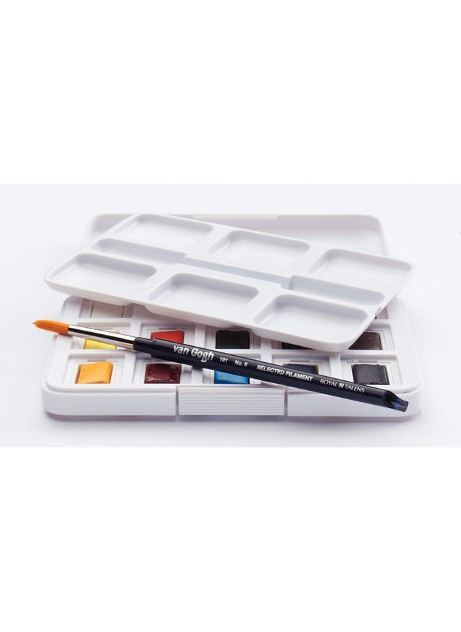 Van Gogh Watercolor Paint Set Plastic Pocketbox 12 Half Pan General Selection  - Image 4