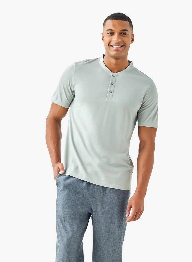 سبلاش فيڤ Men Henley Neck Pyjama Set