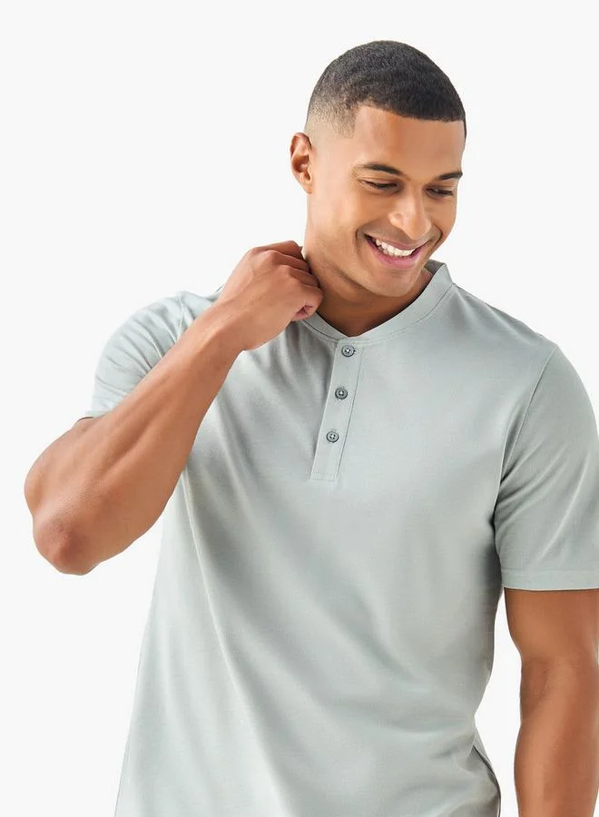 سبلاش فيڤ Men Henley Neck Pyjama Set