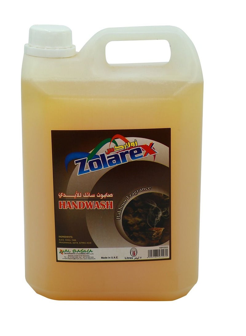 Zolarex Hand wash liquid Bukoor 5 Ltr - Image 1
