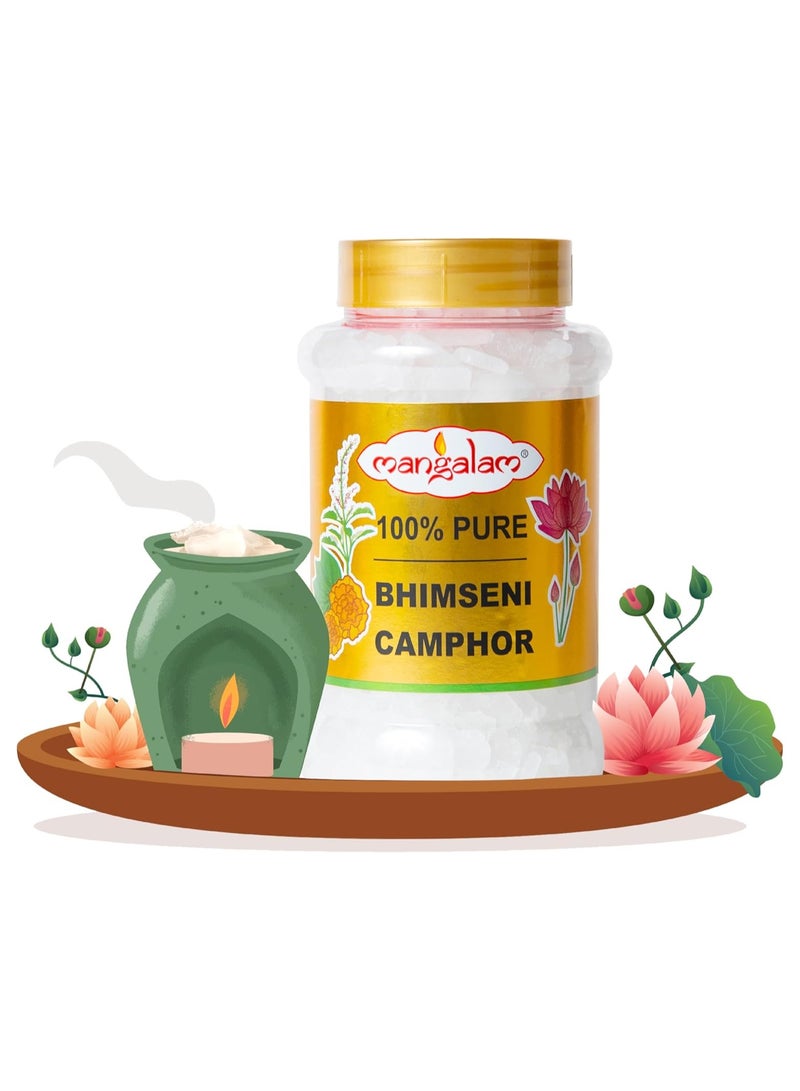 MANGALAM Camphor Tablet 250g Jar - Pack of 1 | 100% Pure | For Puja, Festivals & Other Religious Ritual | No Dangerous Chemicals | Leaves No Residue Or Ash - Image 2