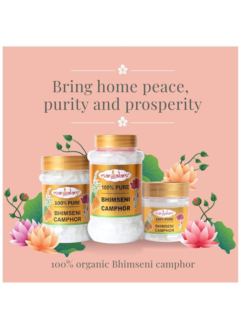 MANGALAM Camphor Tablet 250g Jar - Pack of 1 | 100% Pure | For Puja, Festivals & Other Religious Ritual | No Dangerous Chemicals | Leaves No Residue Or Ash - Image 3