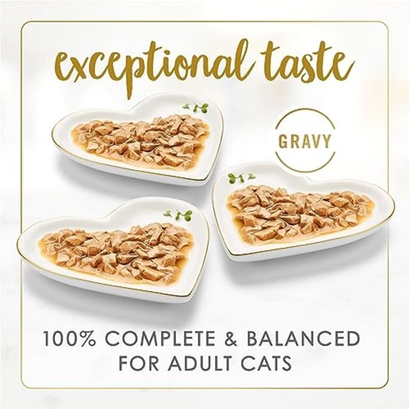Fancy Feast Purina Fancy Feast Gravy Lovers Poultry and Beef Grilled Gourmet Wet Cat Food Variety Pack - (Pack of 30) 3 oz. Cans - Image 3
