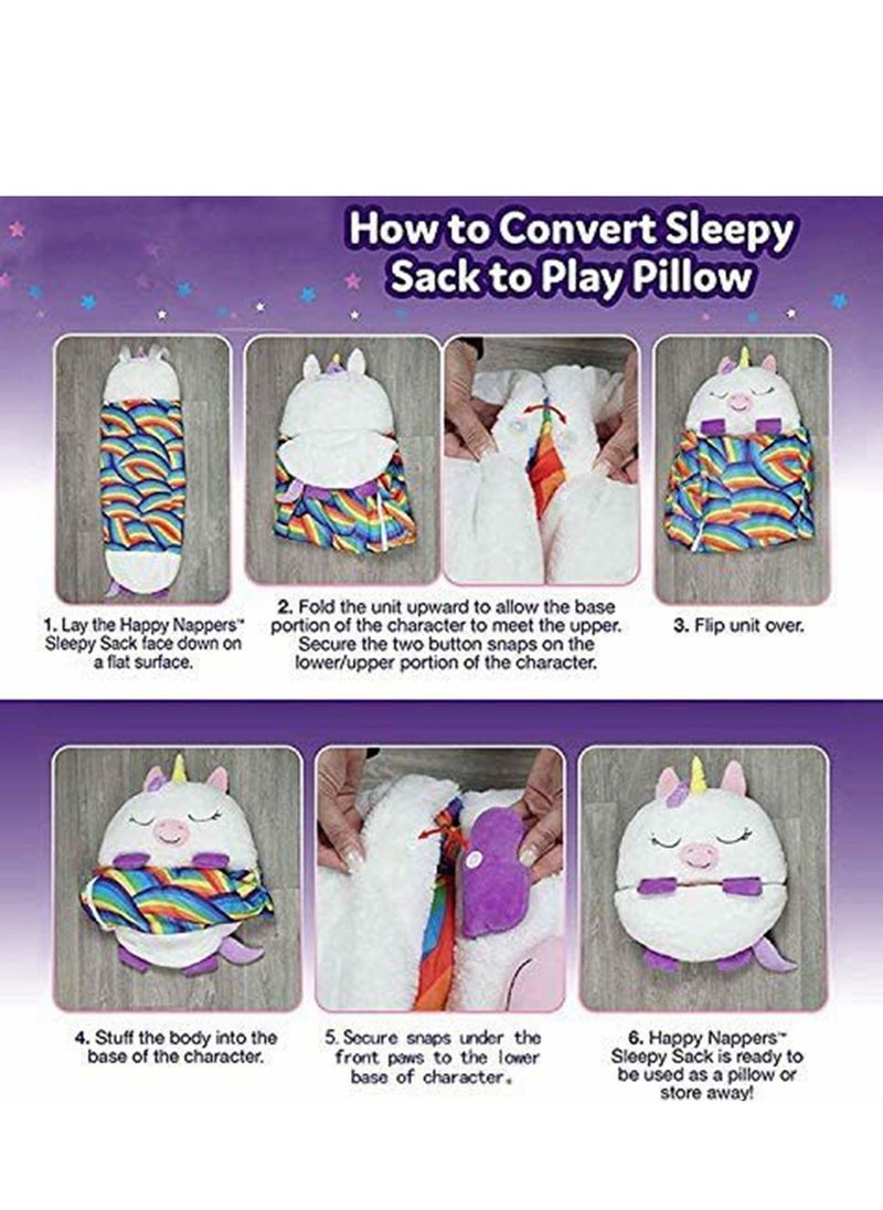 Cool Baby Style COOLBABY Kids Cartoon Lazy Warm Sleeping Bag Foldable Cartoon Animal Sleeping Bag Suitable For Children Playing And Camping (Purple)  - Image 4